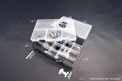 Two Layer Parts Case 245*175*56mm (w/tray & partition) by Koswork