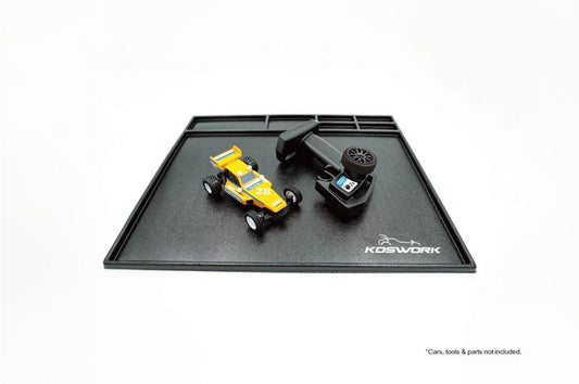 Assembly Tray / Cleaning Tray 450*400*10mm Black (1/10 M Size, 1/18, Min-Z &