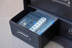 1/10 Compact 3 Drawer PP Frame Buggy Bag (1/10, 1 Large & 2 Medium) by Koswork
