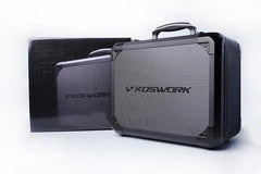 Mini Black V2 Aluminum Carry Case (w/checkered foam) Custom Pluck Out Foam by