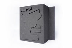 Mini Black V2 Aluminum Carry Case (w/Futaba 10PX/4PM/7PX/7PXR foam) by Koswork