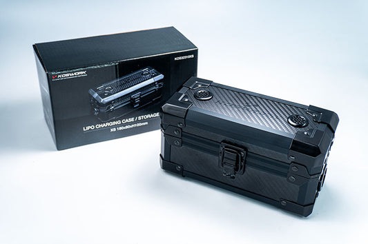 XS Lipo Safe Charging Case / Storage Case 180x80xH100mm by Koswork