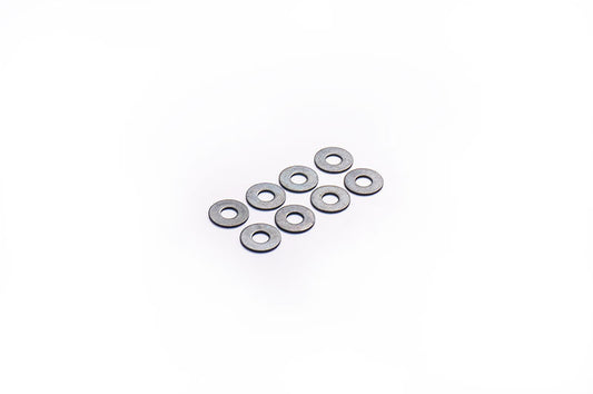 3x8x0.5mm 3mm, 0.5mm Ball Stud Spcaer / Steel Washer / Shim Black (8) by Koswork