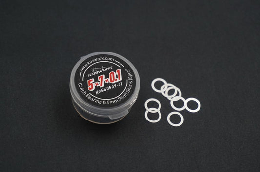 5x7x0.1mm Clutch Bearing & 5mm Shaft Shims (8pcs) by Koswork