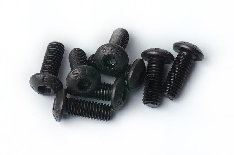 3x8mm Button Head Hex Hardened Steel Screw (w/container) (8) by Koswork