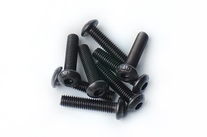 3x14mm Button Head Hex Hardened Steel Screw (w/container) (8) by Kosworks