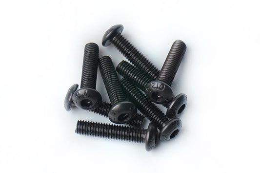 3x14mm Button Head Hex Hardened Steel Screw (w/container) (8) by Kosworks