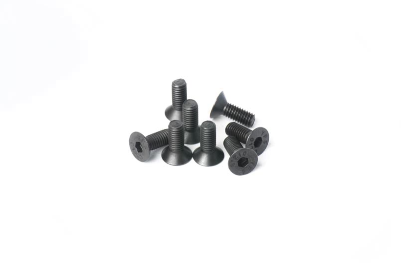 3x8mm Flat Head Hex Hardened Steel Countersunk Screw (w/container) (8) by