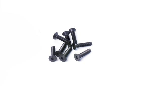 3x14mm Flat Head Hex Hardened Steel Countersunk Screw (w/container) (8) by