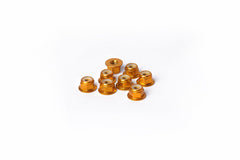 M4 Aluminum Flanged Nylon Lock Nuts Gold (w/container) (8) by Koswork