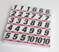 Kyosho Numbers 1 to 10 (50each