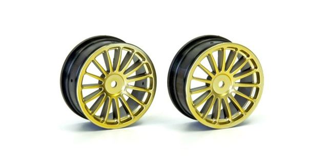 Kyosho Aluminium Wheel Covers.Gold