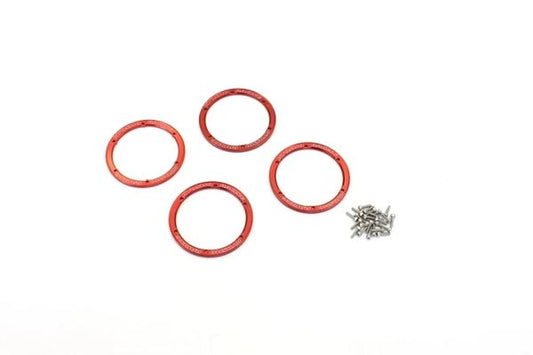 Kyosho Aluminium Wheel Covers. Red