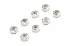 Kyosho MZ Alum Nylock Nut Silver (8)
