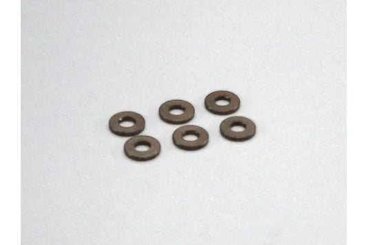 Kyosho Alum. Collar 1mm Gunmetal (6)