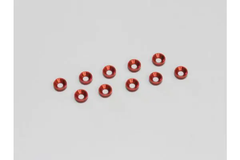 Kyosho M3 Flat Head Washer Red (10)