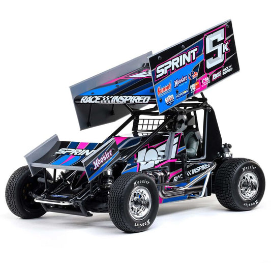 22S Sprint, RTR, Blue: 1/10 2WD (Requires Battery and Charger) by LOSI