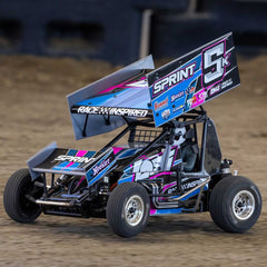 22S Sprint, RTR, Blue: 1/10 2WD (Requires Battery and Charger) by LOSI