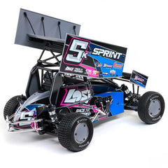 22S Sprint, RTR, Blue: 1/10 2WD (Requires Battery and Charger) by LOSI