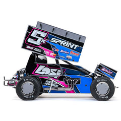 22S Sprint, RTR, Blue: 1/10 2WD (Requires Battery and Charger) by LOSI