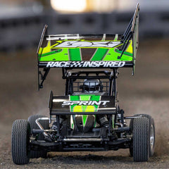 22S Sprint Car, RTR, Green: 1/10 2WD (Requires Battery and Charger) by LOSI