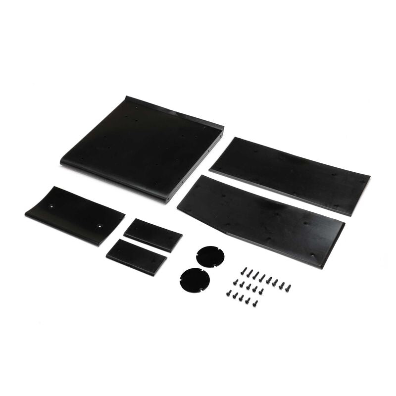 Wing Panel Set, Black: 22S Sprint by LOSI