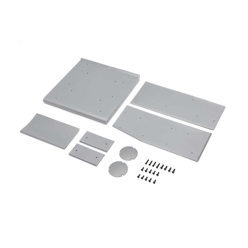 Wing Panel Set, Silver: 22S Sprint by LOSI