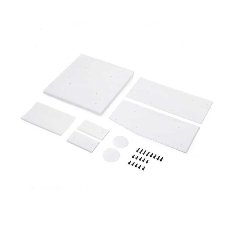Wing Panel Set, White: 22S Sprint by LOSI