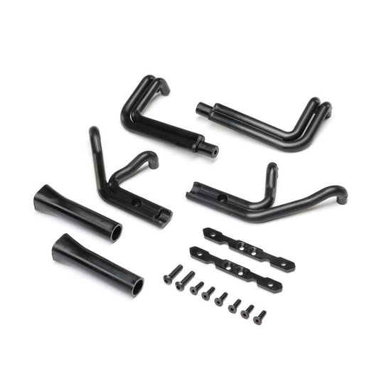 Header Set, Matte Black: 22S Sprint by LOSI