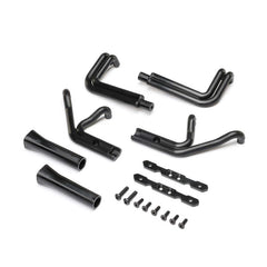 Header Set, Matte Black: 22S Sprint by LOSI