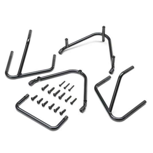Bumper Set, Black: 22S Sprint by LOSI