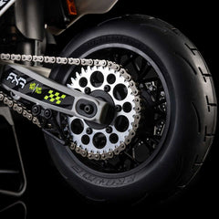 Promoto-SM 1/4 Super Moto Motorcycle, FXR, White: RTR Basic (Requires Battery