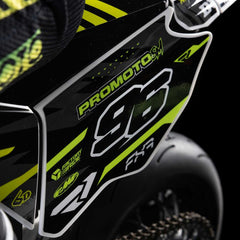 Promoto-SM 1/4 Super Moto Motorcycle, FXR, White: RTR Basic (Requires Battery