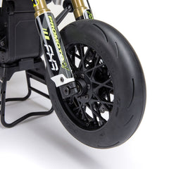 Promoto-SM 1/4 Super Moto Motorcycle, FXR, White: RTR Basic (Requires Battery