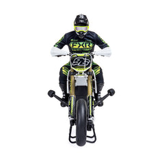 Promoto-SM 1/4 Super Moto Motorcycle, FXR, White: RTR Basic (Requires Battery