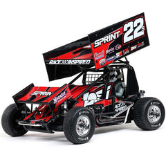 22S Sprint, RTR with Battery and Charger, Red: 1/10 2WD by LOSI