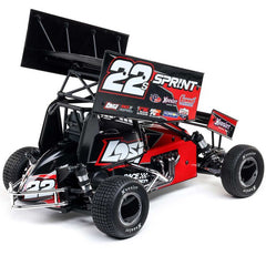 22S Sprint, RTR with Battery and Charger, Red: 1/10 2WD by LOSI