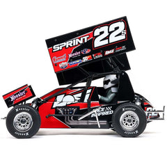 22S Sprint, RTR with Battery and Charger, Red: 1/10 2WD by LOSI