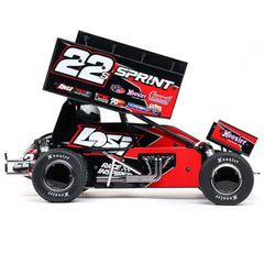 22S Sprint, RTR with Battery and Charger, Red: 1/10 2WD by LOSI