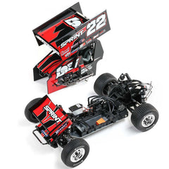 22S Sprint, RTR with Battery and Charger, Red: 1/10 2WD by LOSI