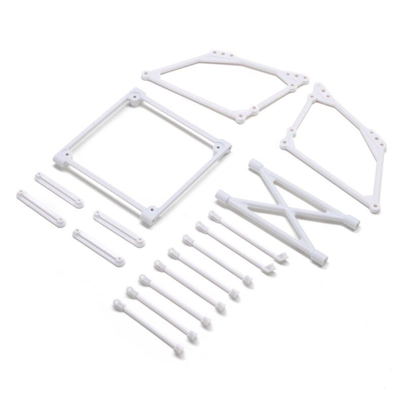 Top Wing Mount Set, White: 22S Sprint by LOSI