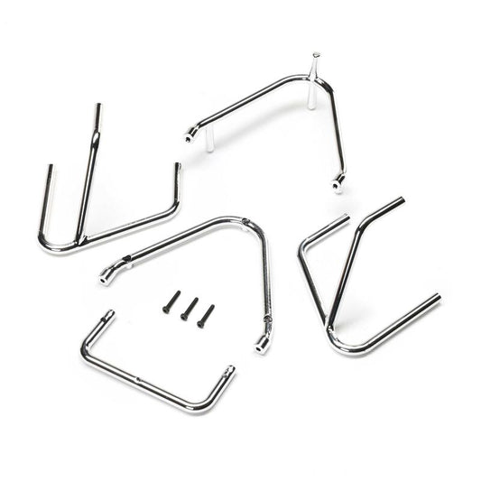 Bumper Set, Chrome: 22S Sprint by LOSI
