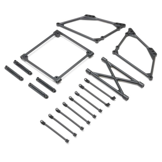 Top Wing Mount Set, Black: 22S Sprint by LOSI
