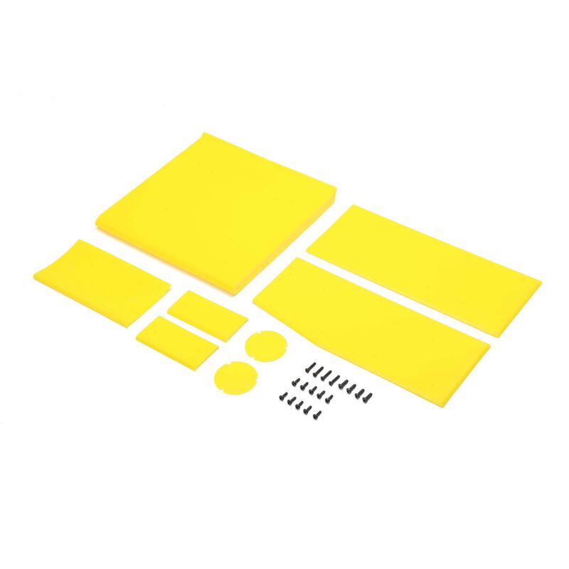 Wing Panel Set, Yellow: 22S Sprint by LOSI