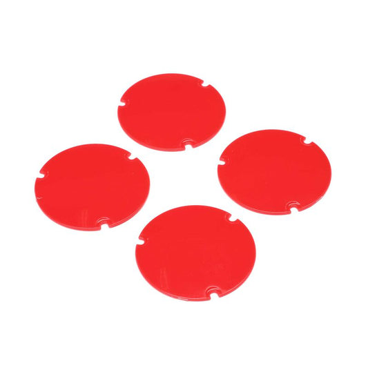 Wheel Cover Set, Red: 22S Sprint by LOSI