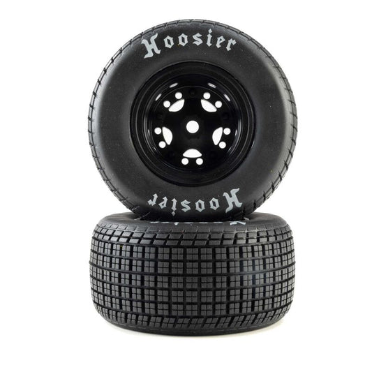 Hoosier Tires, Soft, Mounted, Black, Front or Rear (2): 22S DLM Late Model Kit