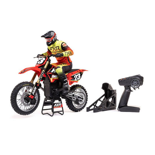 1/4 Promoto-MX Motorcycle RTR, FXR Red by LOSI plus Smart Powerstage 2S Surface