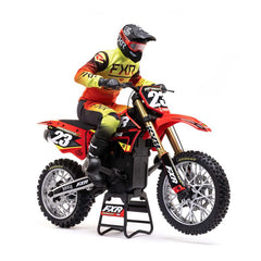 1/4 Promoto-MX Motorcycle RTR, FXR Red by LOSI plus Smart Powerstage 2S Surface