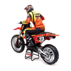 1/4 Promoto-MX Motorcycle RTR, FXR Red by LOSI plus Smart Powerstage 2S Surface
