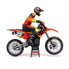 1/4 Promoto-MX Motorcycle RTR, FXR Red by LOSI plus Smart Powerstage 2S Surface